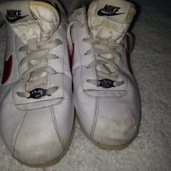 Red Nike Cortez Women's Cheer Sneakers Shoes Worn - Picture 5 of 15